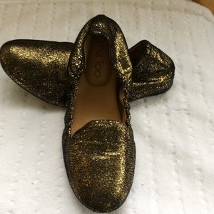 me Too -tribe gold metallic ballet flats Size 7M
